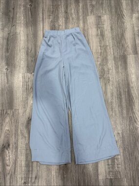 Light Blue Wide-Leg Women’s Pants